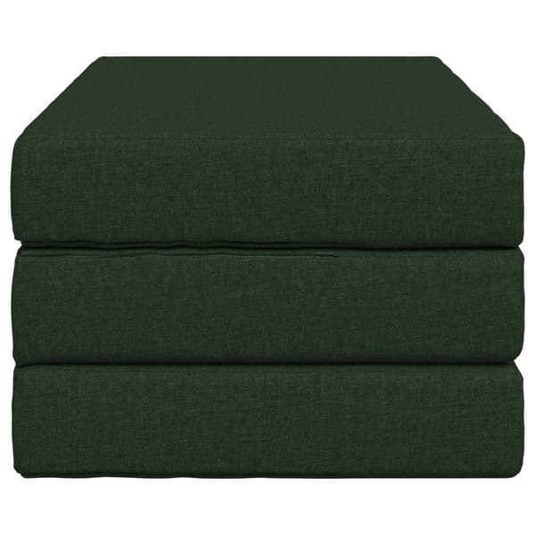 Fällbar Soffbed 100 x 67 x 45 cm Mörkgrön