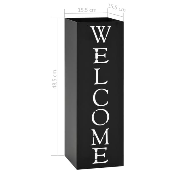Paraplyställ welcome stål svart
