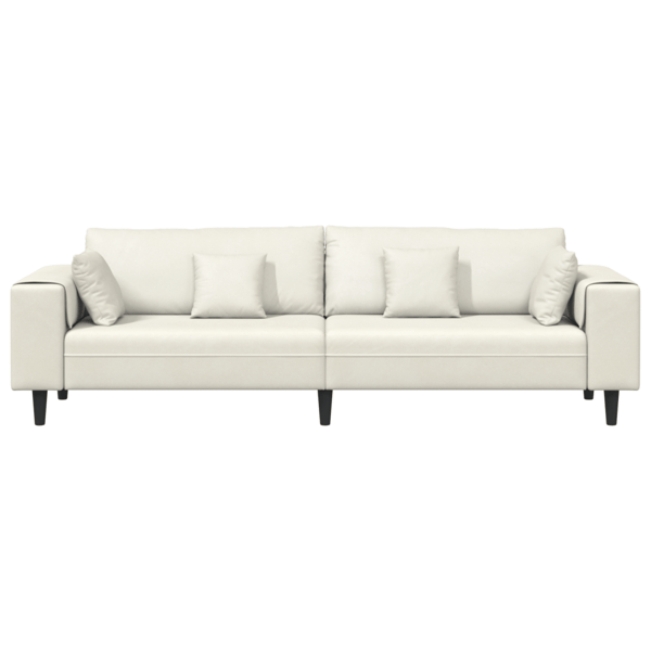 Soffa Kräm 250 x 77 x 76 cm Sammet
