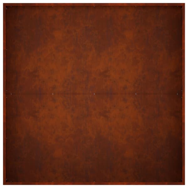 Trädgårdsplanterare 2 st Rostig 80 x 80 x 30 cm
