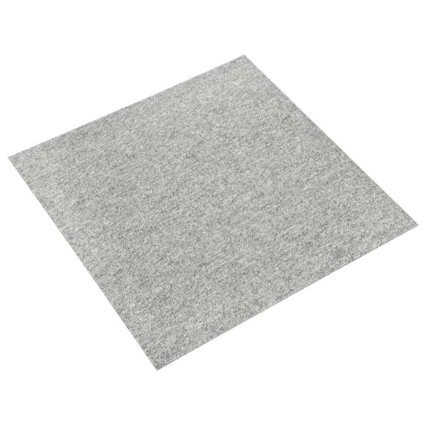 Matta 20 pcs Ljusgrå 50 x 50 cm 100% Polypropen