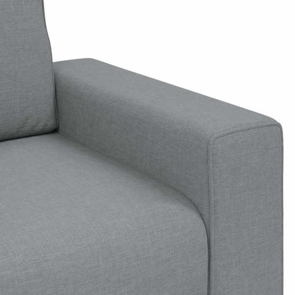 2-sitssoffa ljusgrå 180x77x82 cm tyg