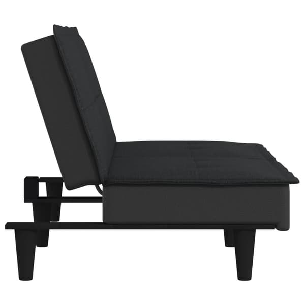Bäddsoffa svart tyg