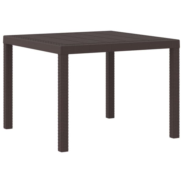 Trädgårdsmöbelset 3 st Brun Polypropylen