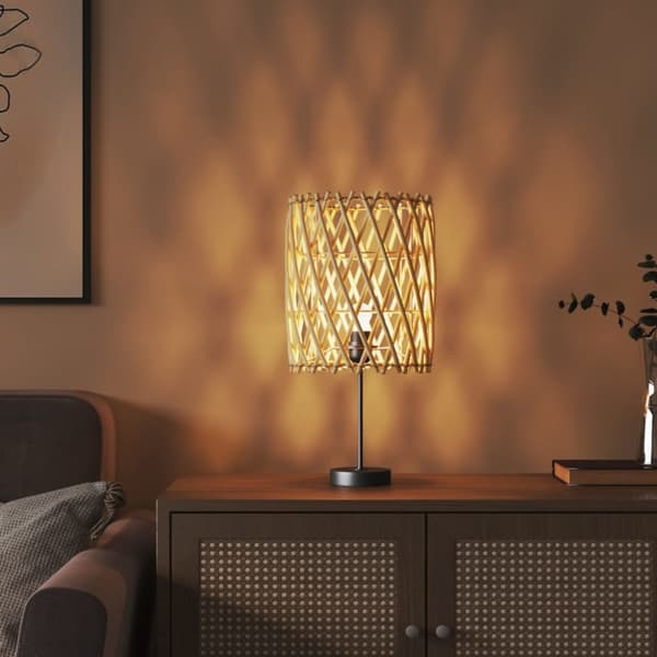Lampskärm Ø23x28 cm korgmaterial