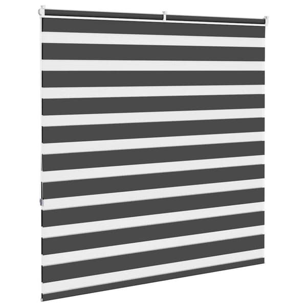 Rullgardin zebra svart 150x150 cm tyg bredd 145,9cm polyester