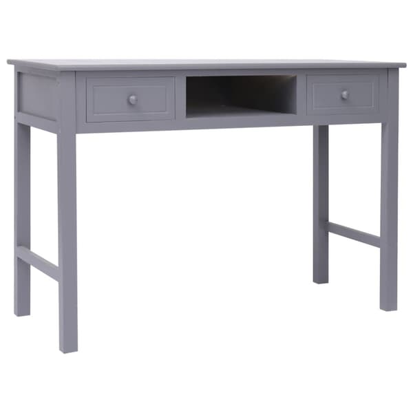 Skrivbord grå 110x45x76 cm trä