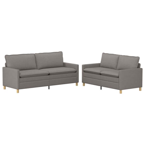 Soffset 2 st Taupe Tyg