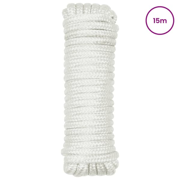 Båtsnöre 15 m 1.6 Vit Polyester