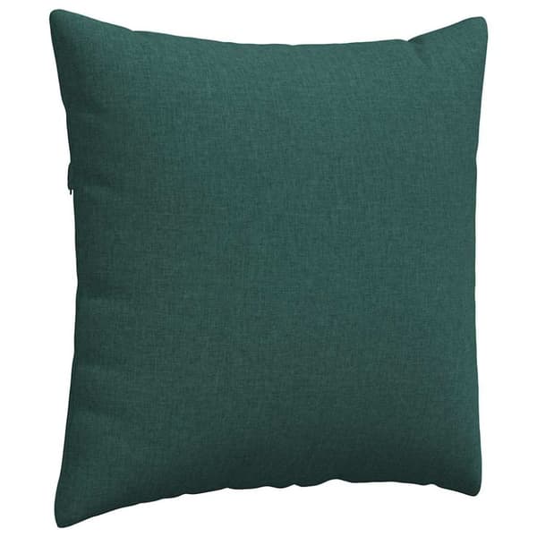 Sofakuddar 2 pcs Mörkgrön 80 x 80 cm tyg