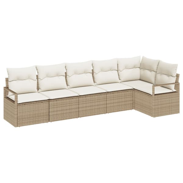 Soffset 6 pcs Beige konstrotting