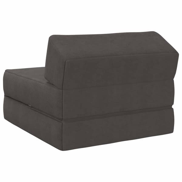 Fällbar Soffbed Mörkgrå 60 x 70 x 41 cm Tyg