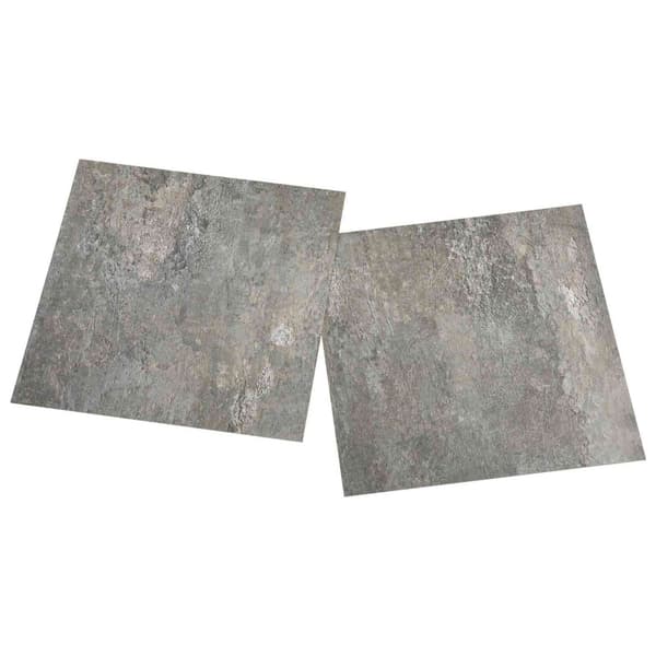 Golvplankor 55 pcs Grå 5,11 m² PVC