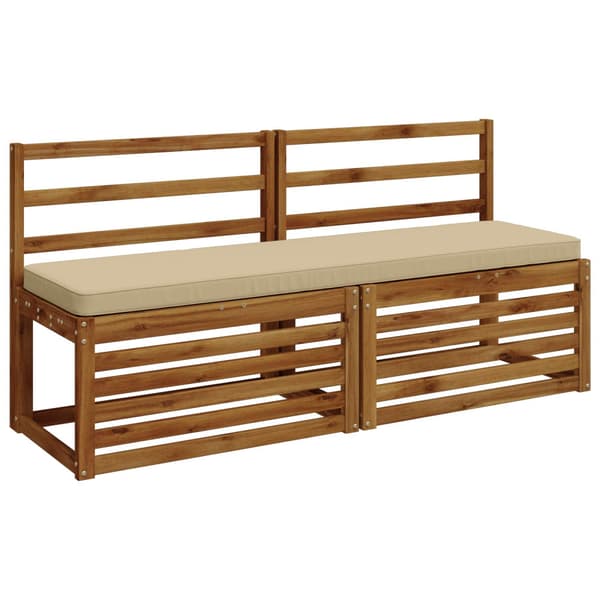 2-delade Bänk Kuddar VUGHT 2 st 100% Polyester Beige