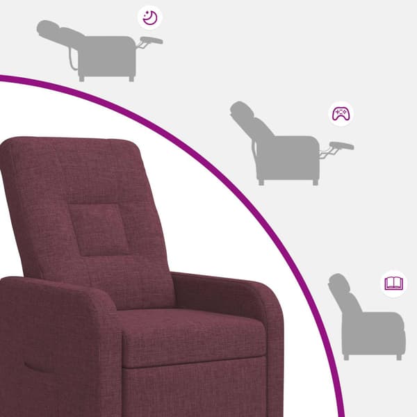 Recliner Lila Tyg