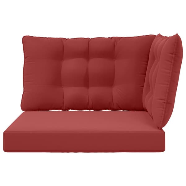 Utomhus Soffa Kudde 3 pcs Vinröd Polyester