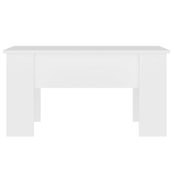 Soffbord vit 79x49x41 cm konstruerat trä