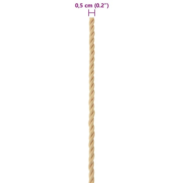 Båtsnöre 25 m 0.5 Naturlig PP