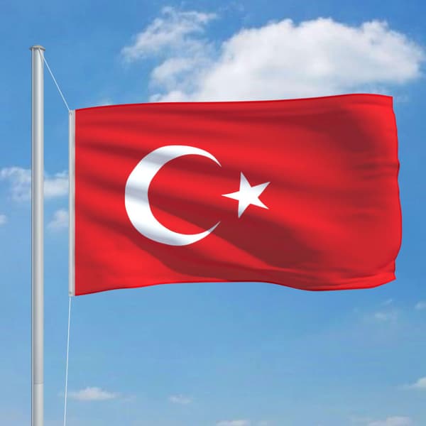 Turkiets flagga 90x150 cm