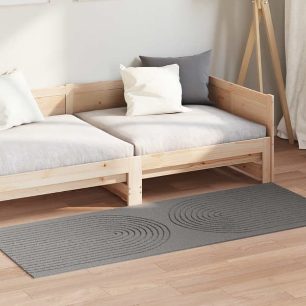 Områdesmattor Rektangulär GALATI Grå 200 x 80 cm Polyester