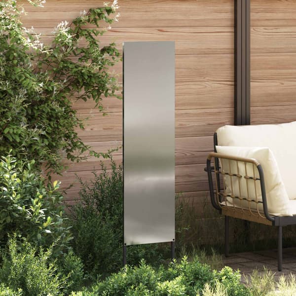 Trädgårds integritetsskärm Silver 32 x 140 cm Galvaniserat stål