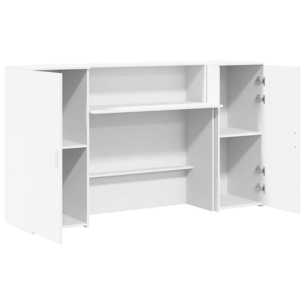 Receptionsdisk vit 180x50x103,5 cm konstruerat trä