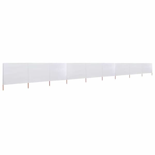 Vindskydd 9 paneler tyg 1200x160 cm sandvit