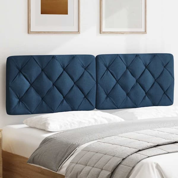Headboard Cushion Blue 160 cm Fabric
