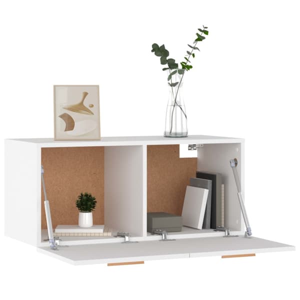 Väggskåp vit 80x35x36,5 cm konstruerat trä