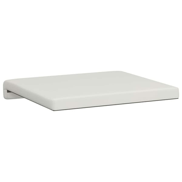 Bänk kudde 2 st Konstläder Vit Djup 35 cm