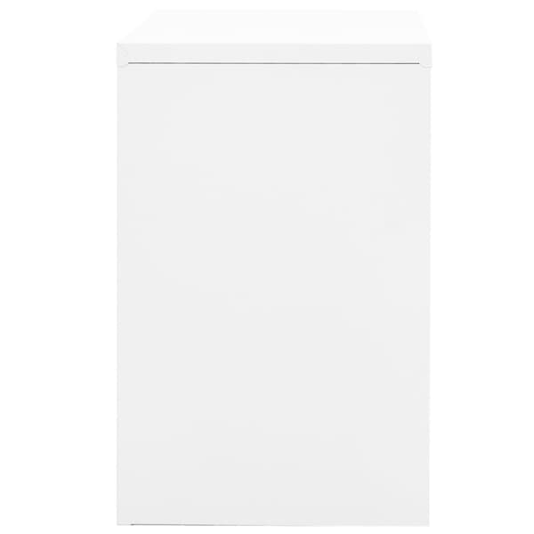Dokumentskåp vit 90x46x72,5 cm stål