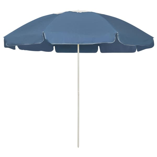 Strandparasoll blå 240 cm