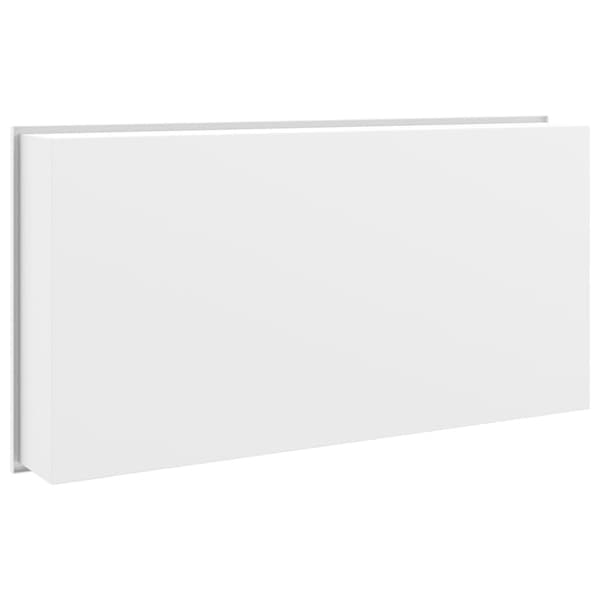 Duschnisch matt vit 62x32x9 cm rostfritt stål