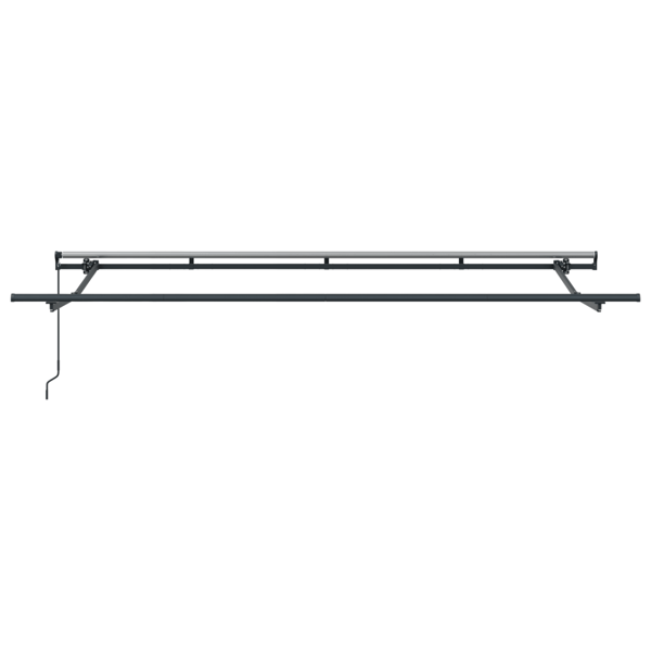 Utfällbar markis Blå 400 x 200 cm tyg
