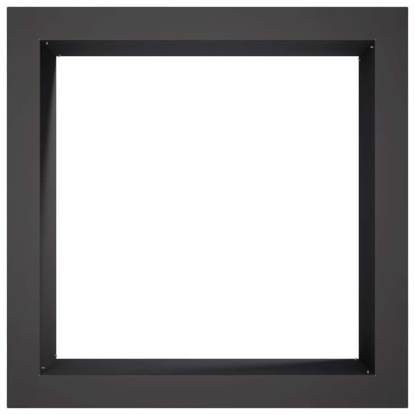 Eldstad ring Svart 90 x 90 x 25 cm Stål