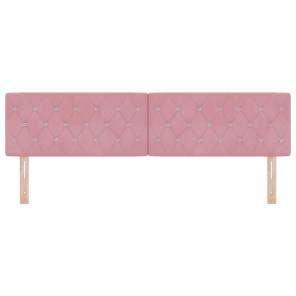 Huvudgavel Rosa 180 cm Sammet