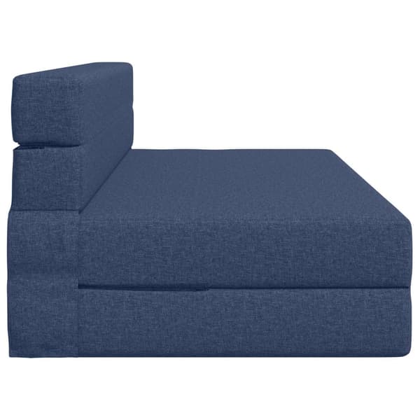 Fällsoffa säng Blå 203 x 152 x 15 cm tyg