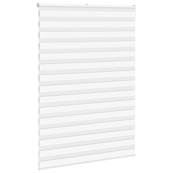Rullgardin zebra vit 155x200 cm tyg bredd 150,9 cm polyester