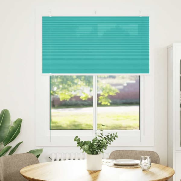 Plisserad persienn bensingrön 105x100 cm tyg bredd 104,4cm
