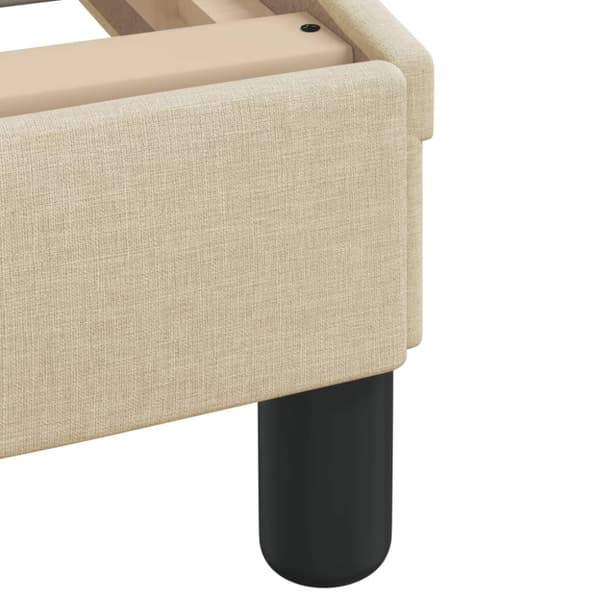 Bed Frame "Dover" Cream 100x200 cm Fabric