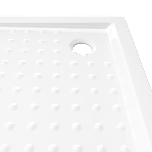 Duschkar med prickar vit 90x90x4 cm ABS