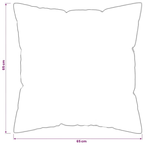 Kudde 2 st 65 x 65 cm Australiensk Ull Vit