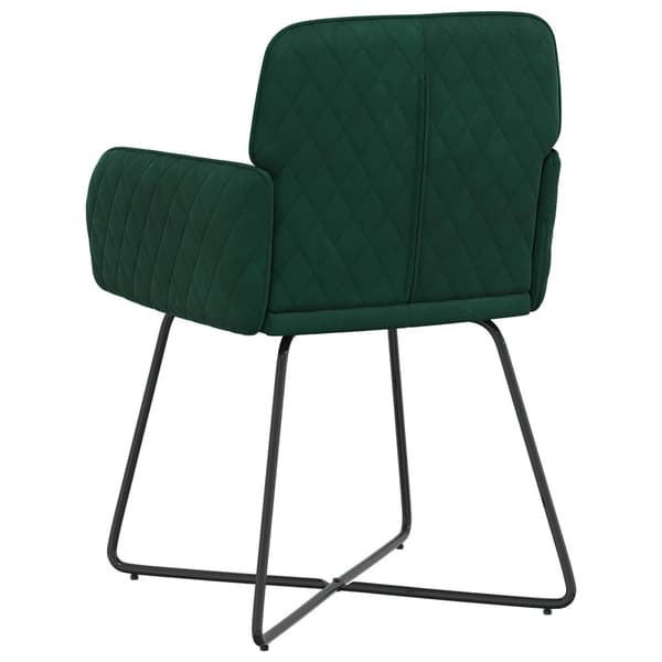 Matstolar 2 pcs Sammet Mörkgrön 59 x 56,5 x 86 cm