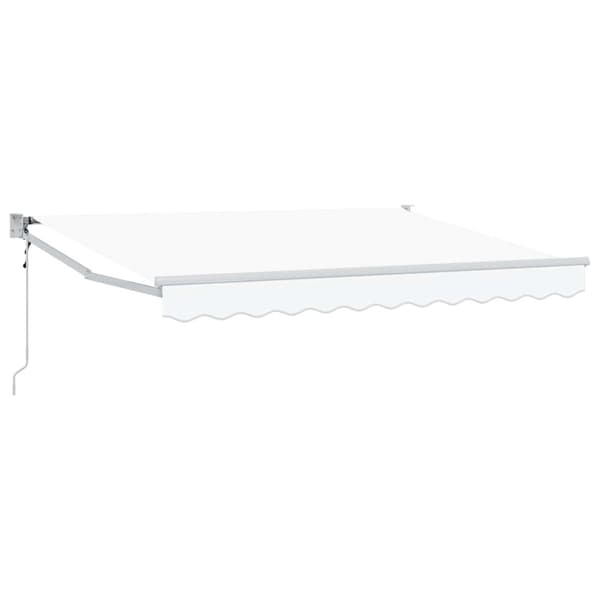 Markis Vit 3,5 x 2 m Polyester och metall
