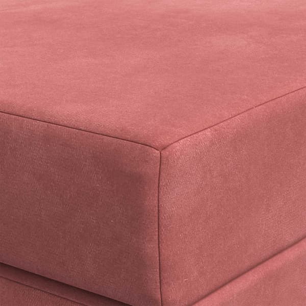 Fällbar Soffbed 180 x 67 x 45 cm Rosa