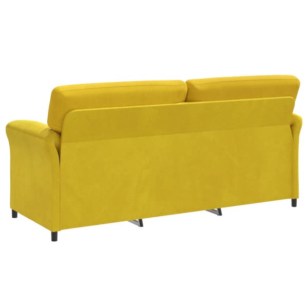 3-Sits soffa Gul 198 x 83 x 95 cm Sammet