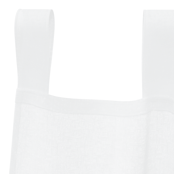 Voile Gardin med gardiner 2 pcs Vit 245 x 140 cm Polyester