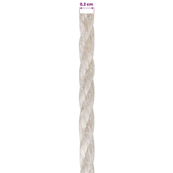 Jutegarn 2 pcs 2 Vit 100% Tossa jute