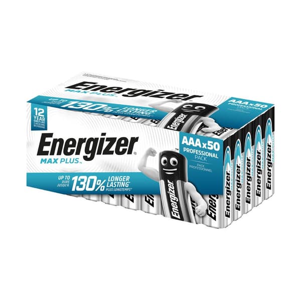 Batteri ENERGIZER Max Plus AAA 50/fp