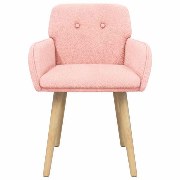 Matstolar 2 pcs Bouclé Rosa 59 x 57 x 85 cm
